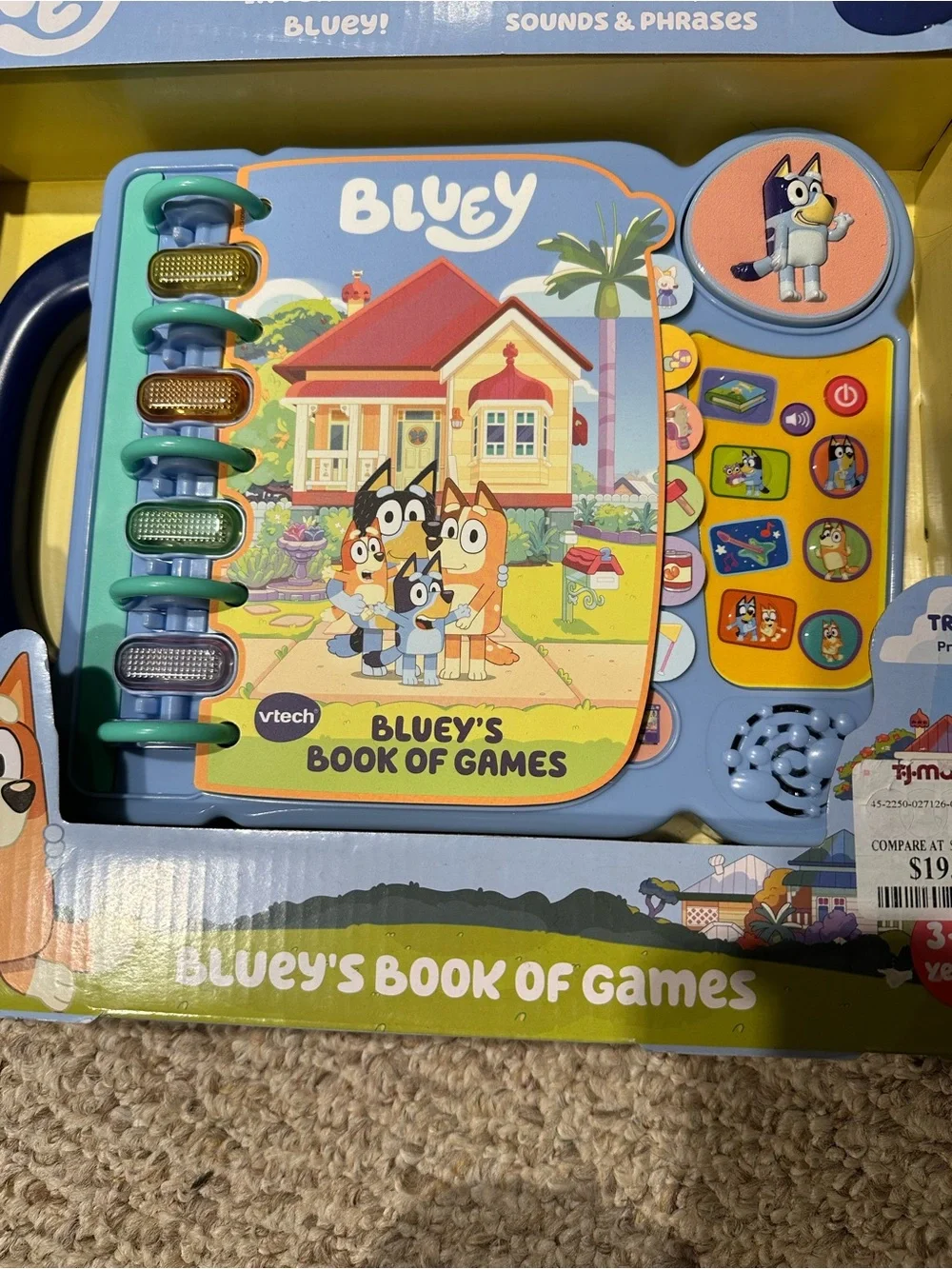 VTech Bluey’s Book of Games - Interactive Kids Activity Book